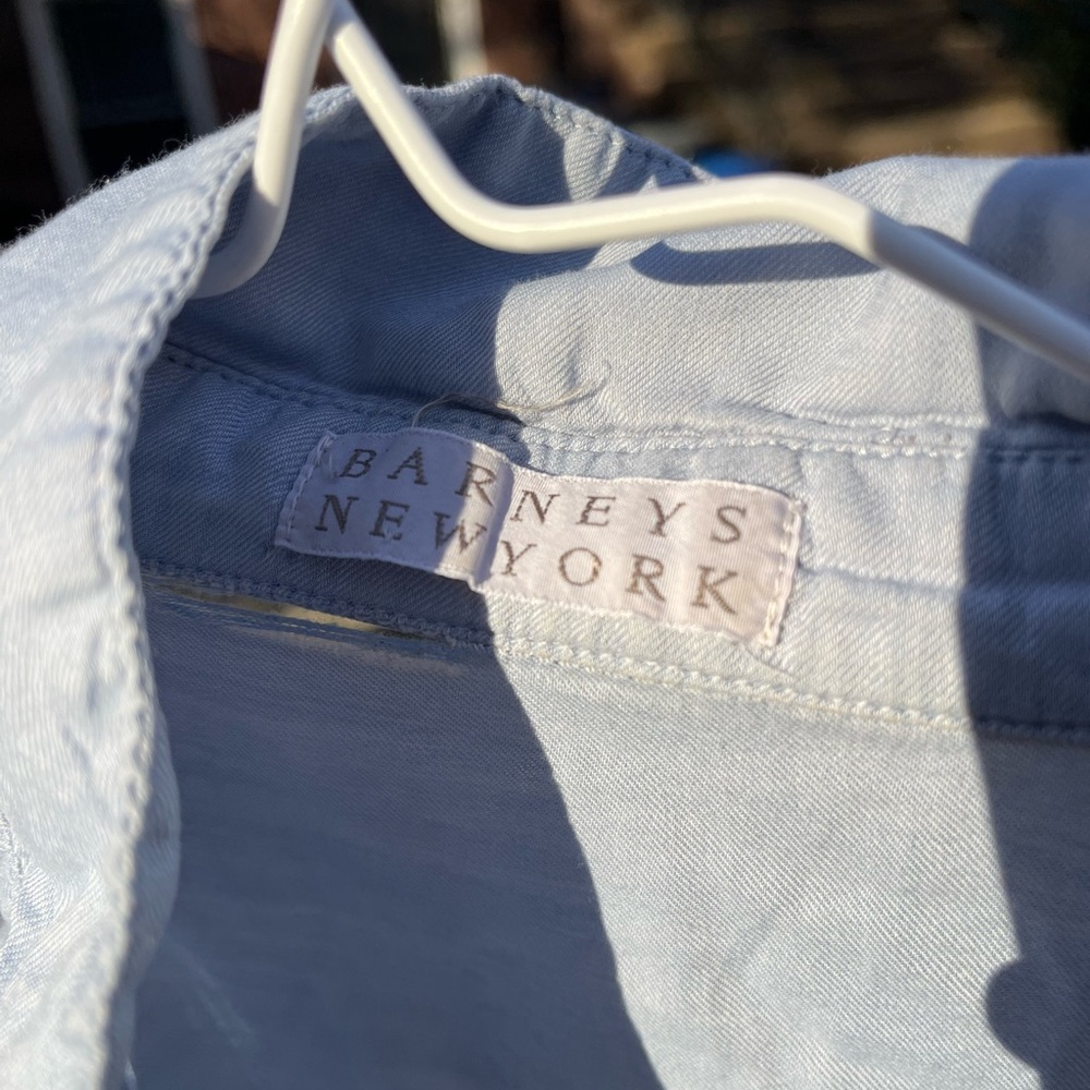 Barneys Ny Thin Soft Button Down - image 5